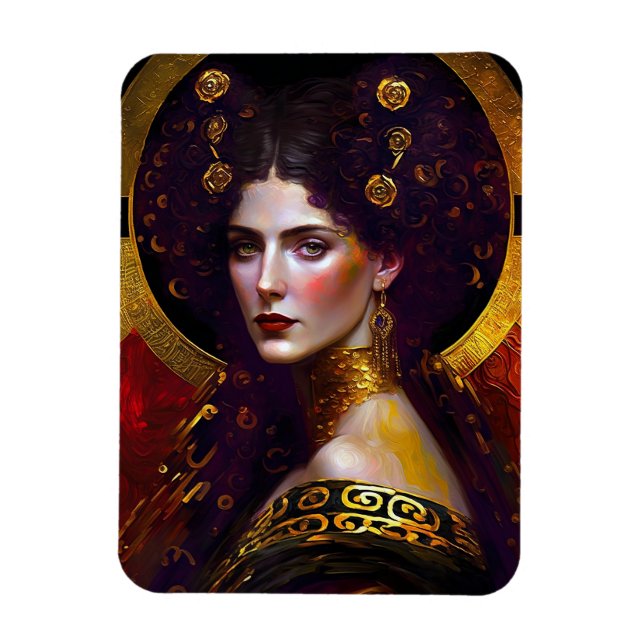 Klimt Inspired Queen Goddess Magnet (Vertical)