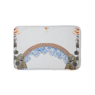 Klimt-Inspired Surreal Bath Mat
