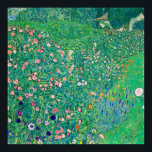 Klimt Italian Landscape Restored Image Colourful Poster<br><div class="desc">History's greatest paintings,  digitally restored,  brightened and recolored for today. Gustav Klimt's 1913 masterpiece,  Italian Landscape,  is a unique floral piece by the artist known for his Art Nouveau style paintings.</div>