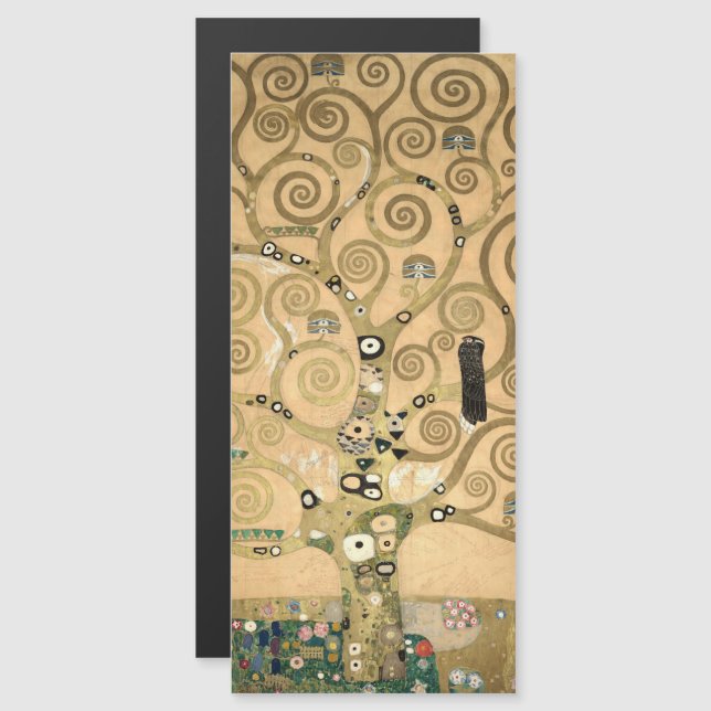 Klimt - La carte magnétique de l'arbre de vie (Devant / Derrière)