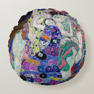Klimt La Vierge Coussin Rond Art