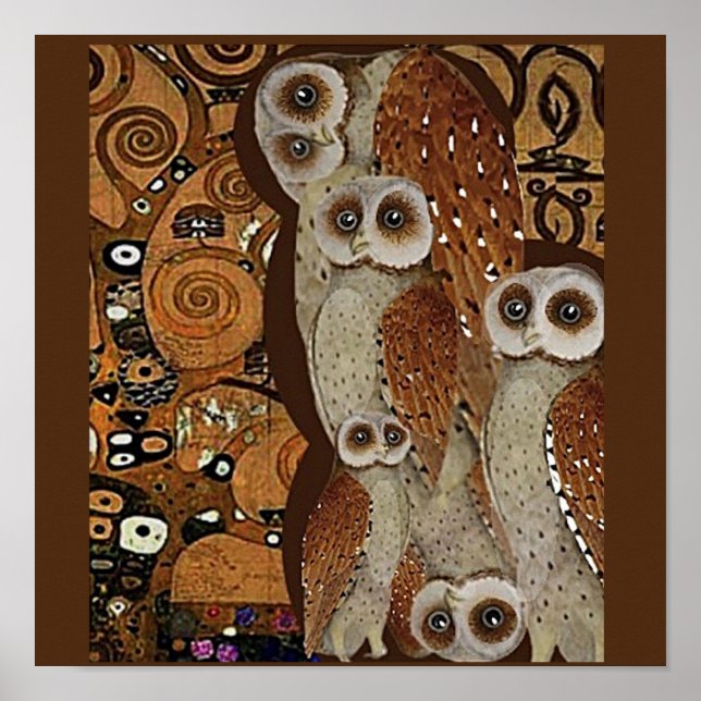 Klimt, L'Arbre de Vie, Poster Parodique de Chouett (Devant)