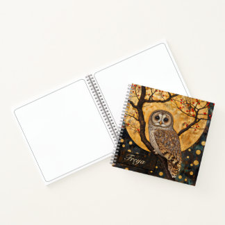 Klimt Owl Carnet Sketchbook Journal