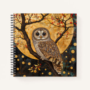 Klimt Owl Notebook/Sketchbook Notebook