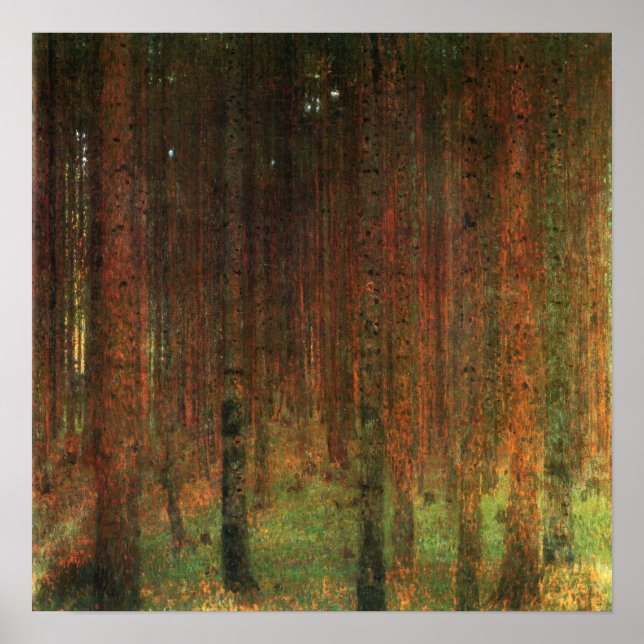 Klimt - Pine Forest 1901 Poster (Front)