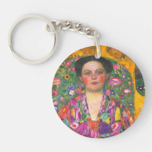 Klimt Portrait of Eugenia Primavesi Keychain