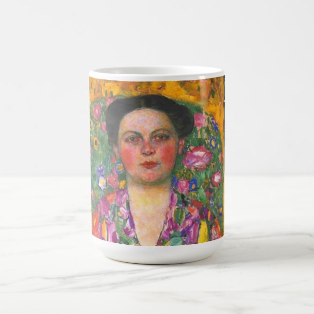 Klimt Portrait of Eugenia Primavesi Magic Mug (Center)