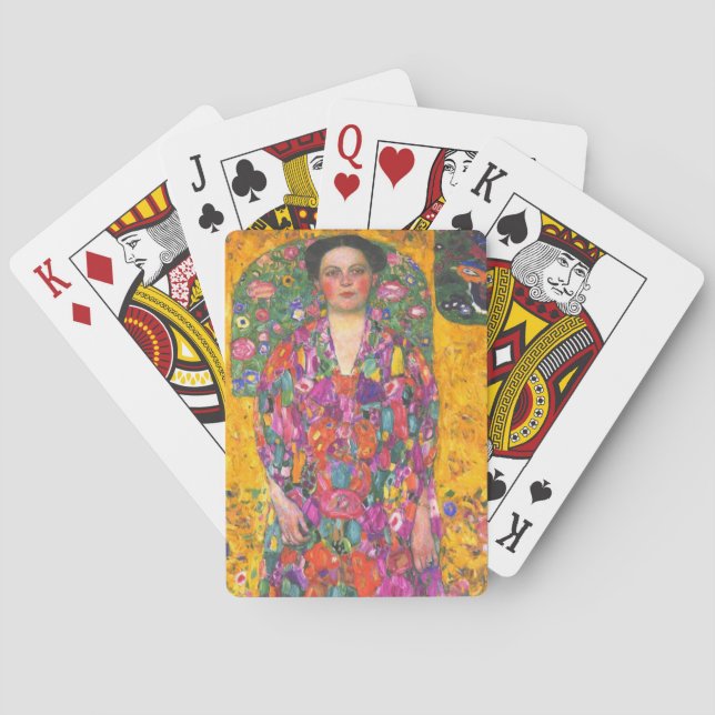 Klimt Portrait of Eugenia Primavesi Playing Cards (Back)