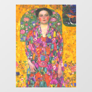 Klimt Portrait of Eugenia Primavesi Window Cling