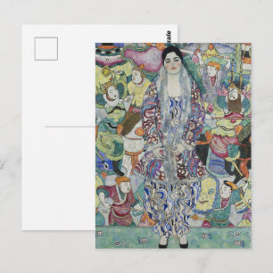 Klimt-Portrait of Friederike Maria Beer Fine Art Postcard