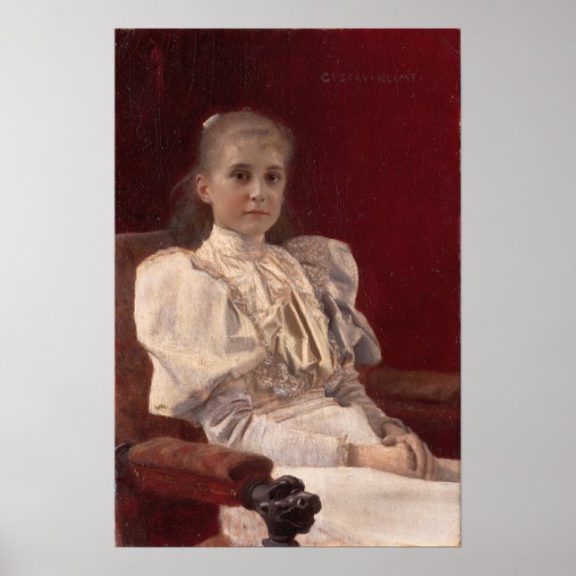 Klimt - Seated Young Girl Poster (Front)