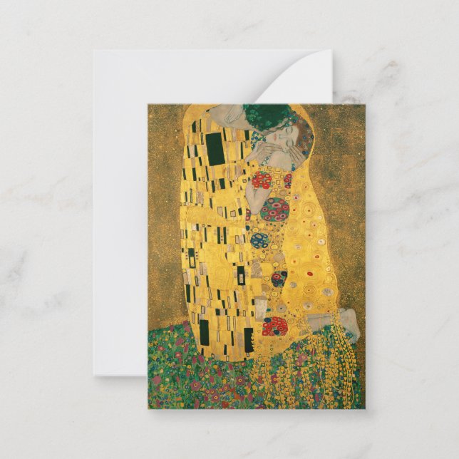 Klimt // The Kiss Painting Card (Front)