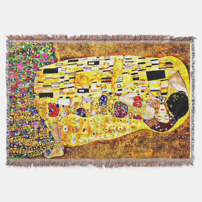 Klimt - The Kiss Throw Blanket (Front)