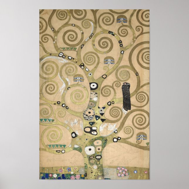 Klimt “Tree of Life” (Lebensbaum) — Stoclet Frieze Poster (Front)