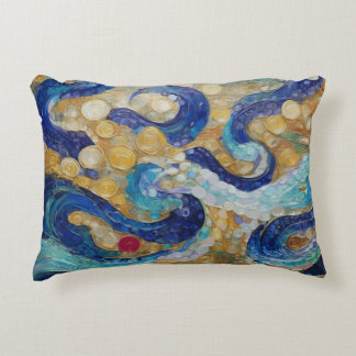 Klimt Water Serpents Accent Pillow