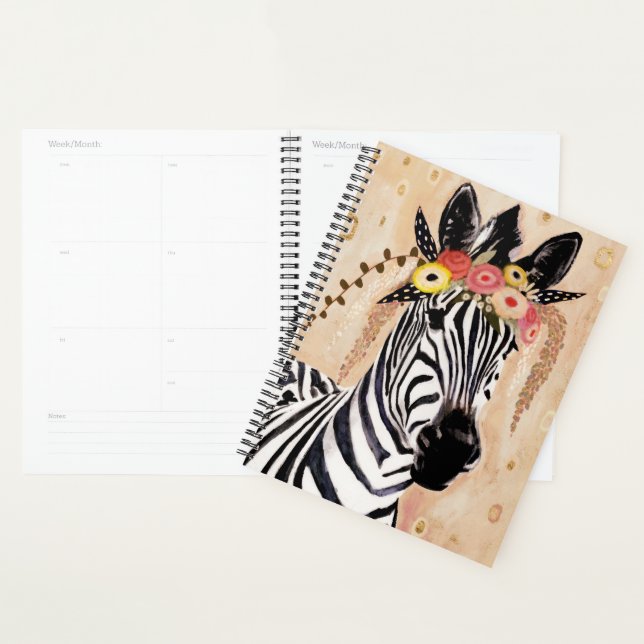 Klimt Zebra | Couronne De Fleurs (Devant avec enveloppe)