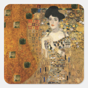 Klimt's Portrait of Adele Bloch-Bauer Square Sticker