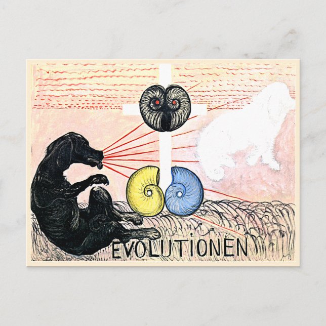 Klint - Evolution No. 5, Group VI, abstract art Postcard (Front)