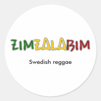 Klistermärke Zimzalabim Classic Round Sticker