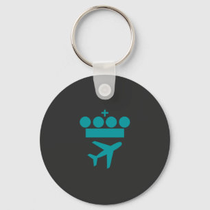 KLM Airlines Merchandise Essential T-Shirt Keychain