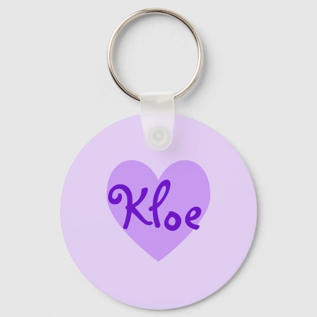 Kloe in Purple Keychain (Front)