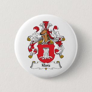 Klotz Family Crest 2 Inch Round Button