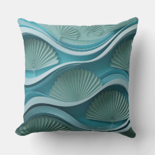 Klungkung Water Fan 3D Batik Motif Throw Pillow