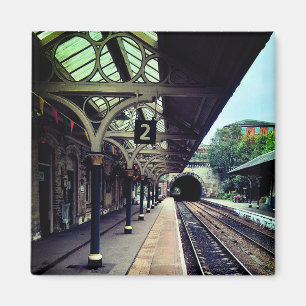 Knaresborough train station magnet