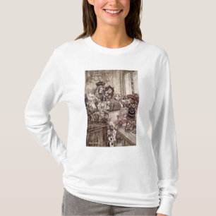 Knave before the King and Queen of Hearts T-Shirt
