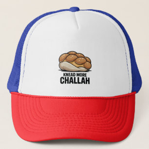 Knead More Challah Jewish Jew Baking Trucker Hat