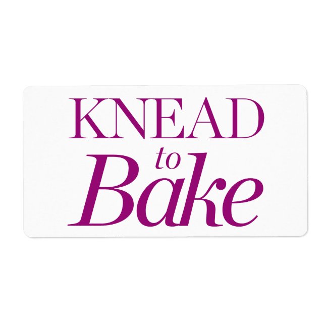 Knead To Bake (Front)