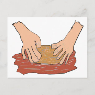 Kneading Dough Postcard