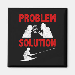 Knee Boarding Aquatic Sport Problem Solution Hobby Magnet