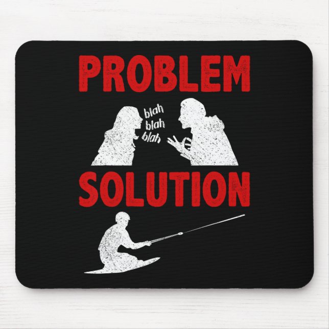 Knee Boarding Aquatic Sport Problem Solution Hobby Mouse Pad (Front)