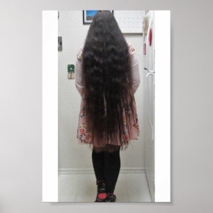Knee Length Hair Poster