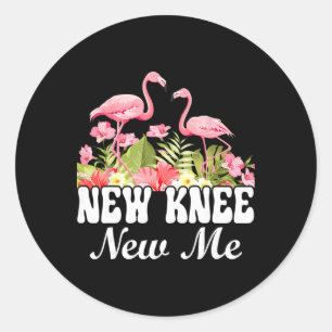 Knee Replacement And Knee Surgery Recovery New Kne Classic Round Sticker