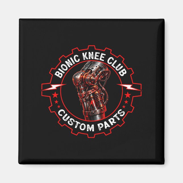 Knee replacement club_funny post knee surgery magnet (Front)