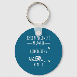 Knee Replacement Recovery Expectations Reality Sur Keychain