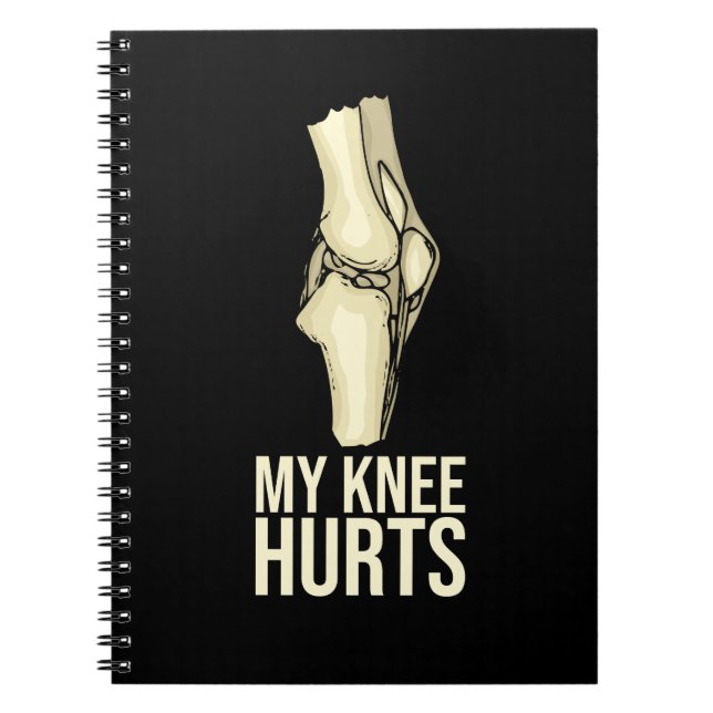 Knee Replacement Recovery Gift New Joint Surgery Notebook (Front)
