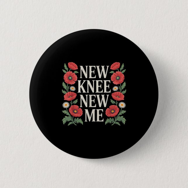 Knee Replacement Recovery Knee Surgery Recovery  2 Inch Round Button (Front)