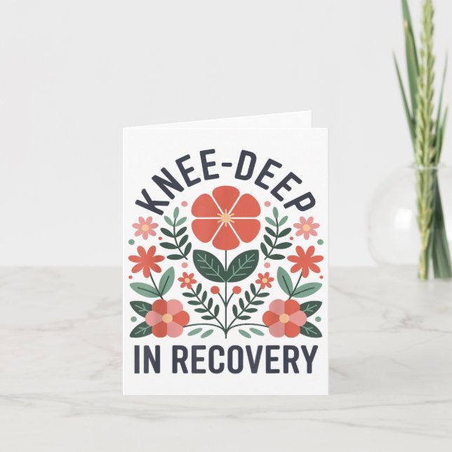 Knee Replacement Recovery Knee Surgery Recovery _4 Card (Front)