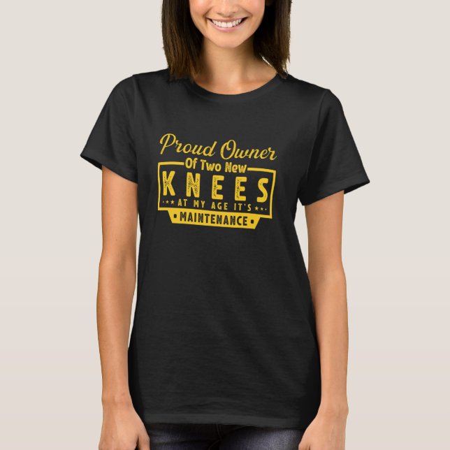 Knee Replacement Surgery Arthroplasty Artificial J T-Shirt (Front)