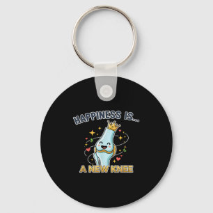 Knee Replacement Surgery Hapness Is A New Knee Rec Keychain