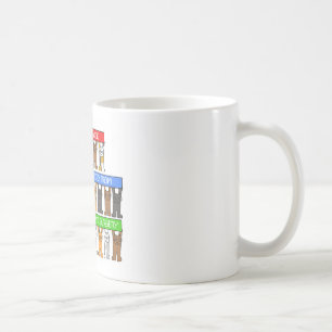 Knee Replacement Surgery Recovery Cute Cats. Coffee Mug