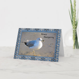 Knee Surgery Card with Sea Gull