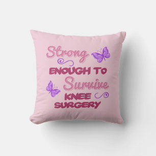 Knee Surgery For Women Throw Pillow