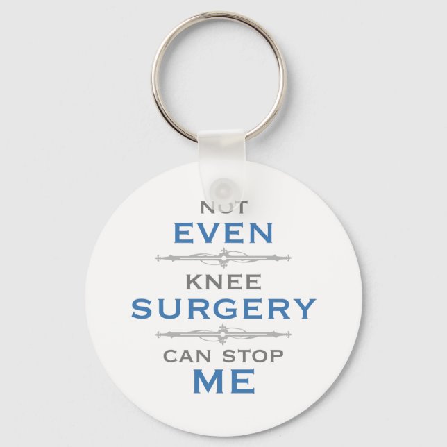Knee Surgery Humour Keychain (Front)