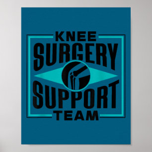 Knee Surgery Suprt Team Patient Knees Recovery Ope Poster