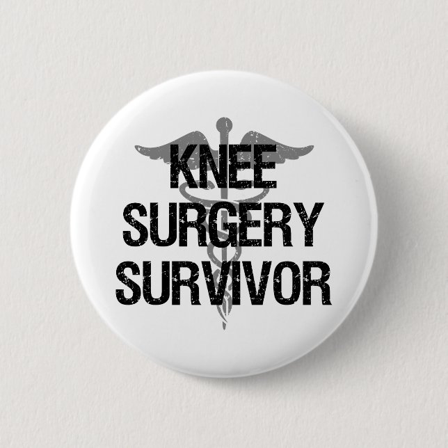 Knee Surgery Survivor 2 Inch Round Button (Front)