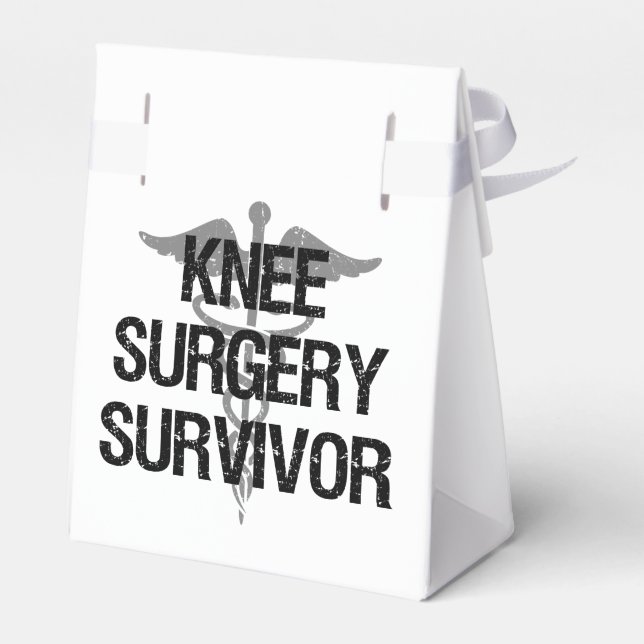 Knee Surgery Survivor Favor Box (Back Side)